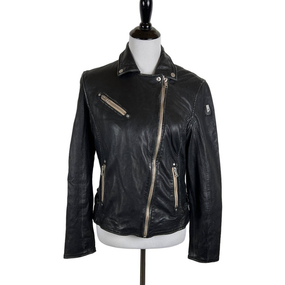 Mauritius Jackets & Blazers - Mauritius Sofia Leather Jacket, Size 10